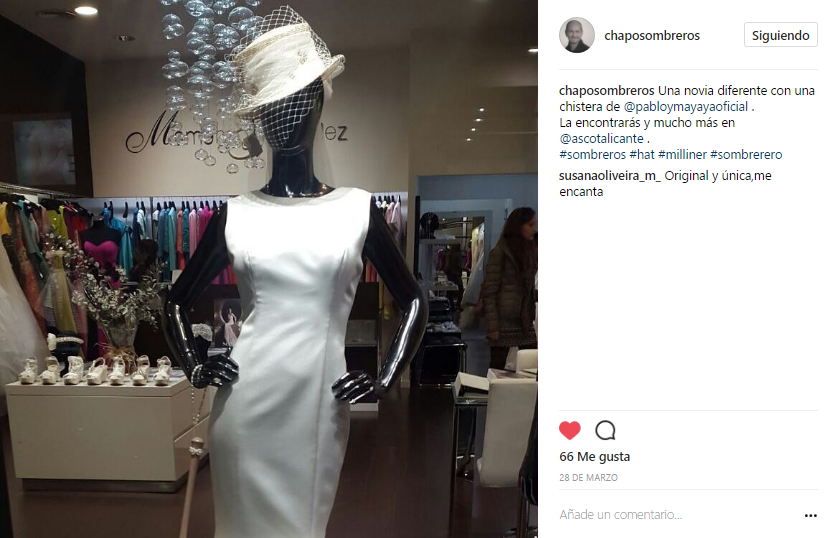 Una novia con chistera de Pablo y Mayaya