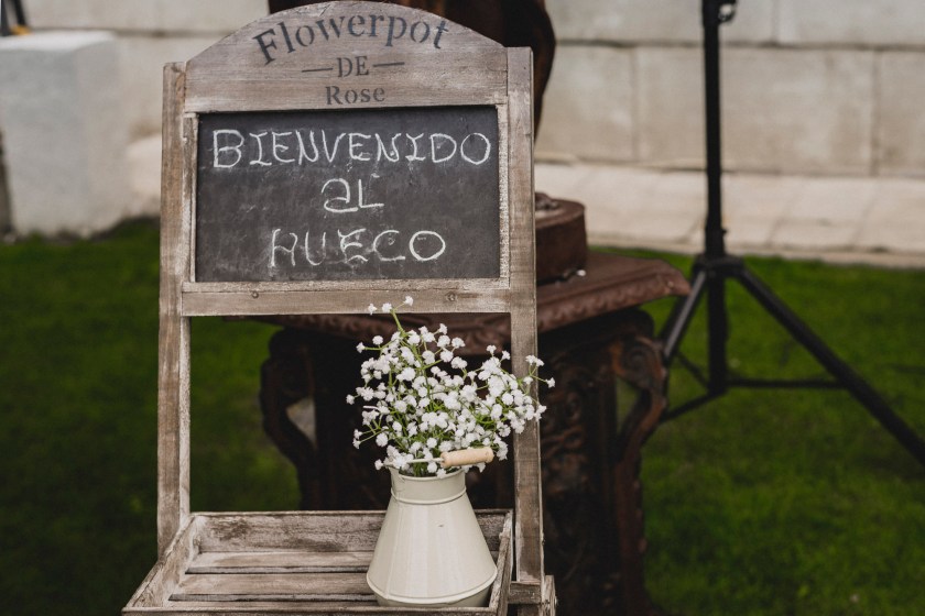 Detalle decoración. Bienvenido al Hueco.
