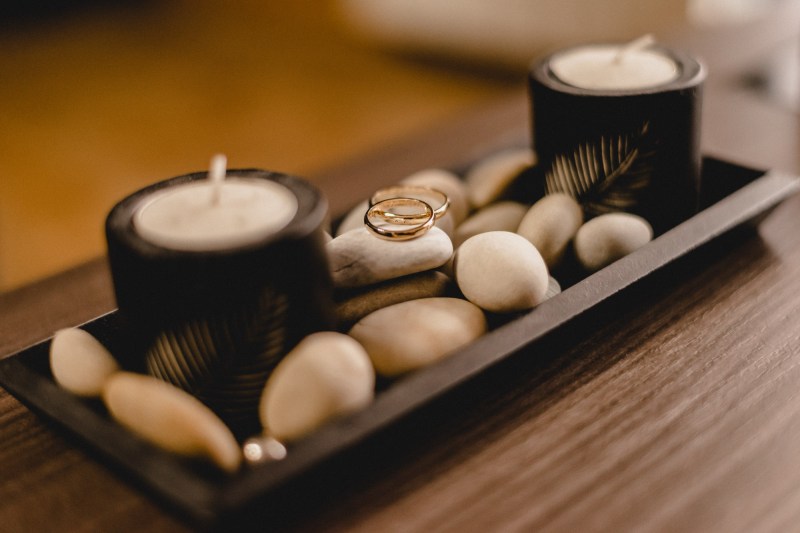 Los anillos de boda. J+A